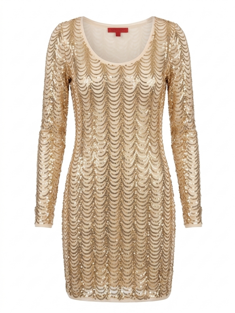 Gold Sequence Mini Dress